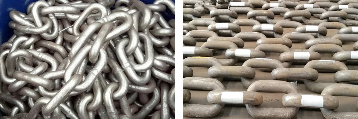 R3 Grade Offshore Mooring Chain Laying in Factory